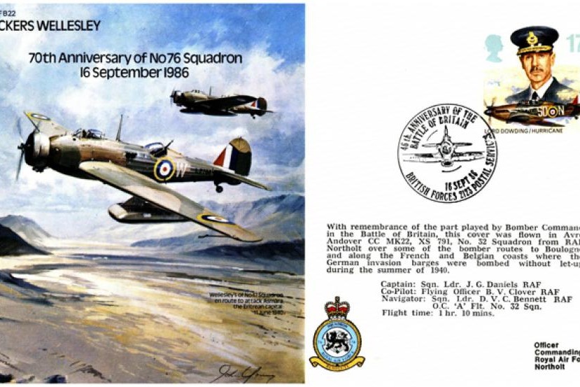 Vickers Wellesley cover 76 Squadron 