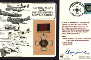Distinguished Service Order cover Autopen L E Middleton