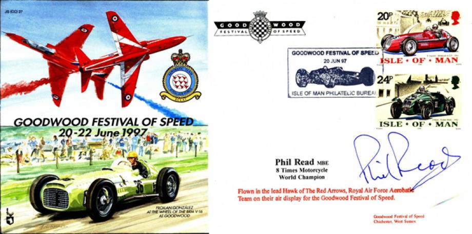 Red Arrows Cover Signed By Phil Read