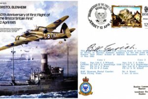 Bristol Blenheim cover Signed Bill Edrich