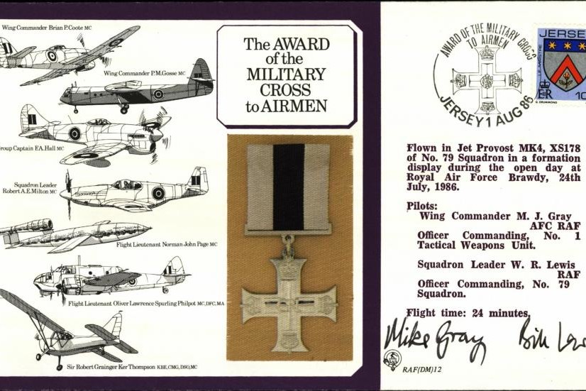Military Cross to Airmen cover Signed Gray and Lewis