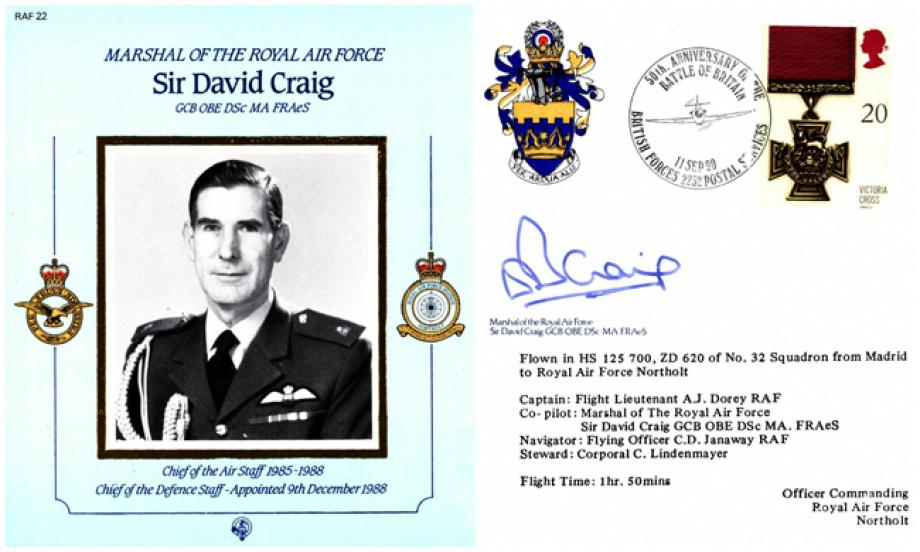 Commanders cover Sgd Sir David Craig