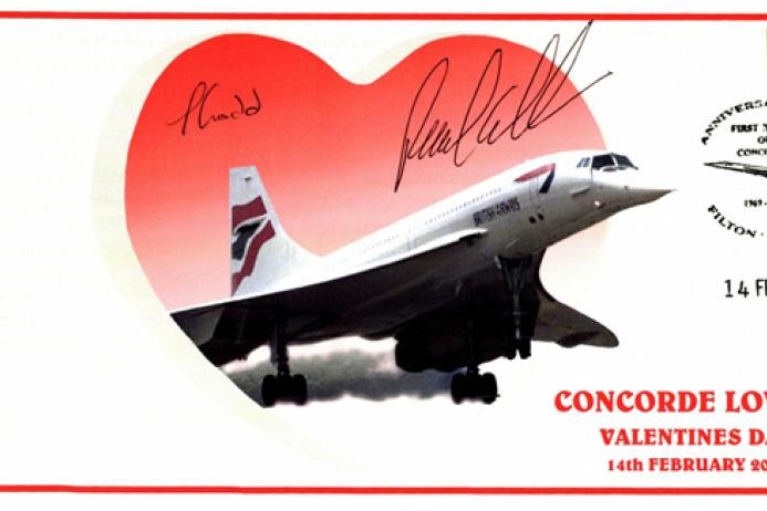 Concorde Cover Signed Paul Griffin and Tania Gadd