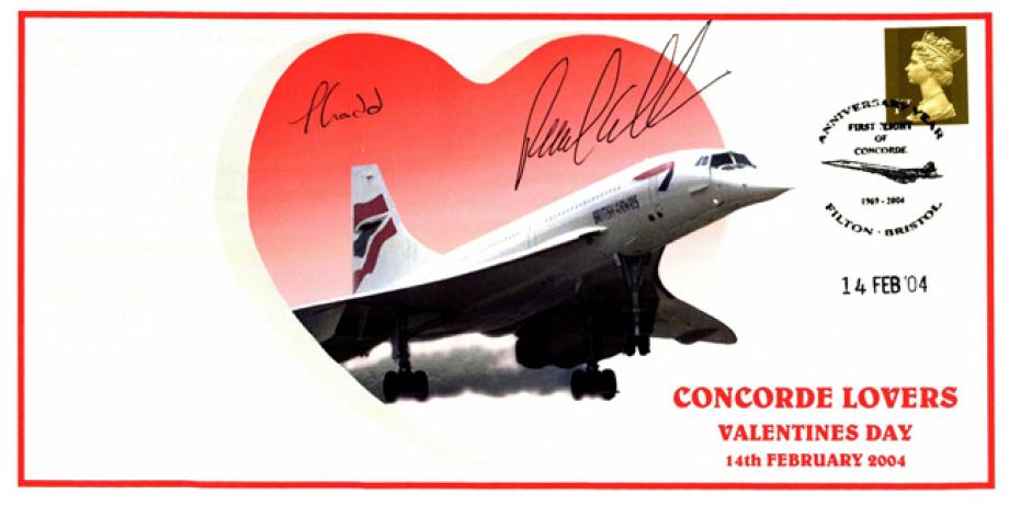 Concorde Cover Signed Paul Griffin and Tania Gadd