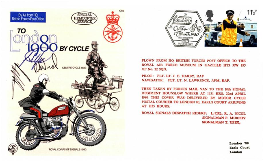 To London by Cycle 1980 cover Sgd Despatch Riders
