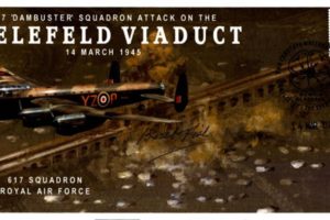 Dambusters 617 Squadron Cover Signed Basil Fish Bielefeld Viaduct