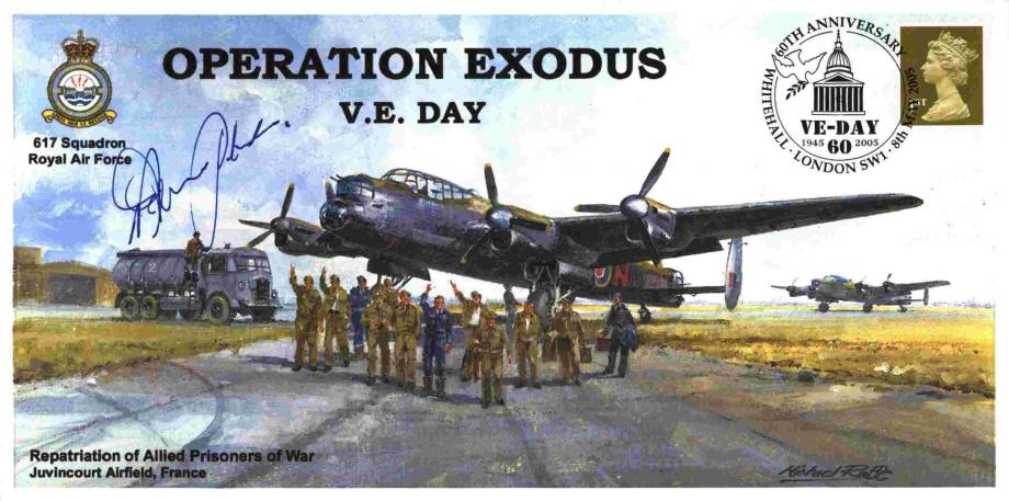 Dambusters 617 Squadron Cover Signed Adj Humphries 617 