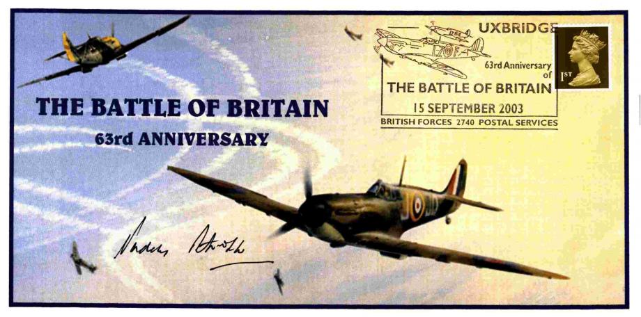 Battle of Britain cover Sgd Paddy Barthropp a BoB pilot with 602 Sq