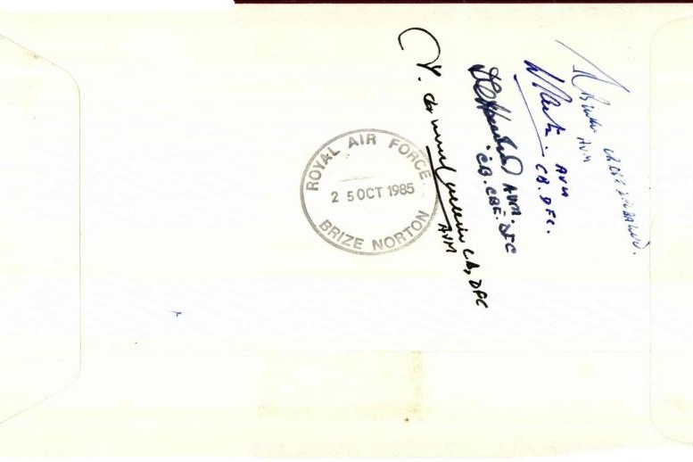 Order of the Bath cover Pilot signed by 4 RAF holders