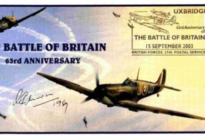 Battle of Britain cover Sgd G Unwin a BoB pilot with 19 Sq