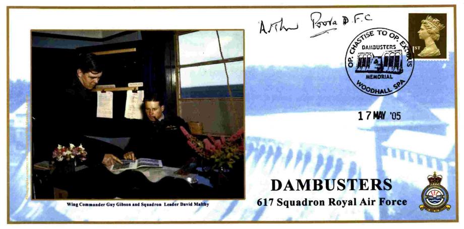 Dambusters 617 Squadron Cover Signed Arthur Poore