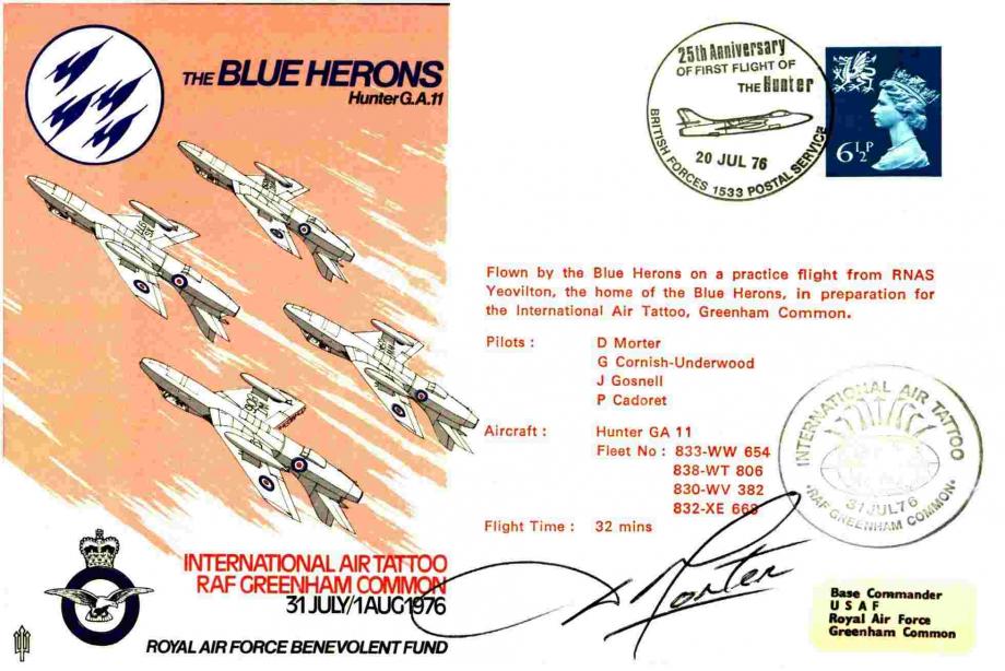 Air Displays -Blue Herons cover Sgd D Morter
