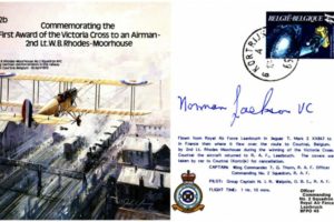 BE2b cover Signed Norman Jackson VC
