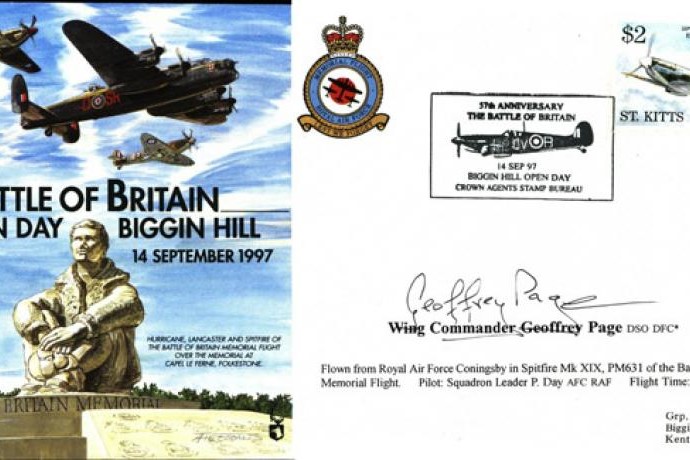 Battle of Britain Cover Signed G Page