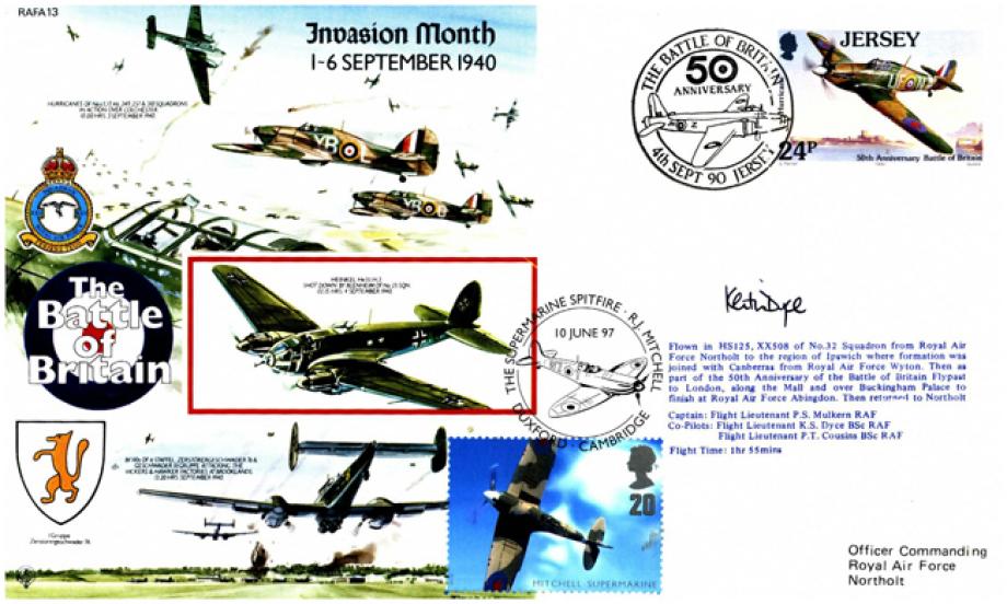Invasion Month 1-6 September 1940 cover Sgd Copilot