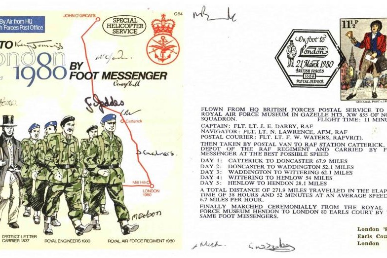 To London by Foot Messenger 1980 cover Sgd by 11