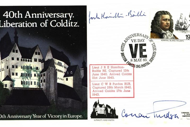Colditz Cover Signed Hamilton-Baillie And Purdon