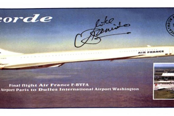 Concorde cover Paris - Washington Sgd M Bannister