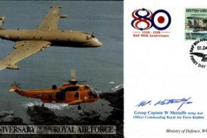80th Anniversary of the RAF cover Sgd W Metcalfe