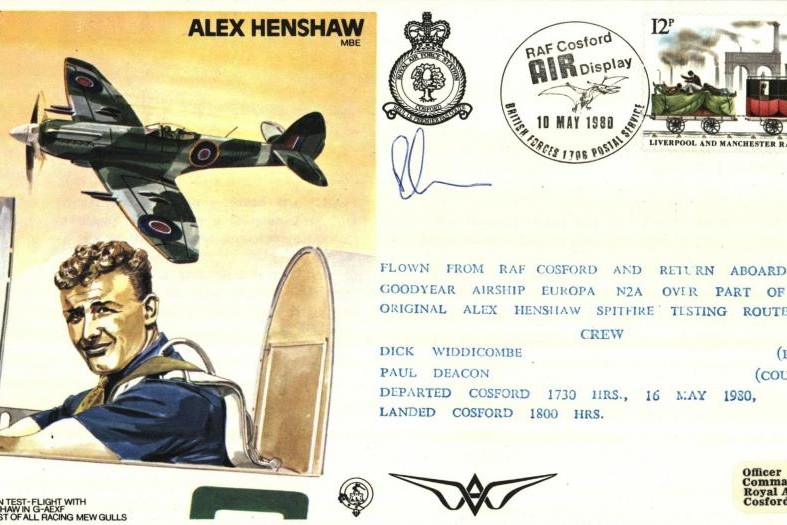 Alex Henshaw the Test Pilot cover Sgd courier