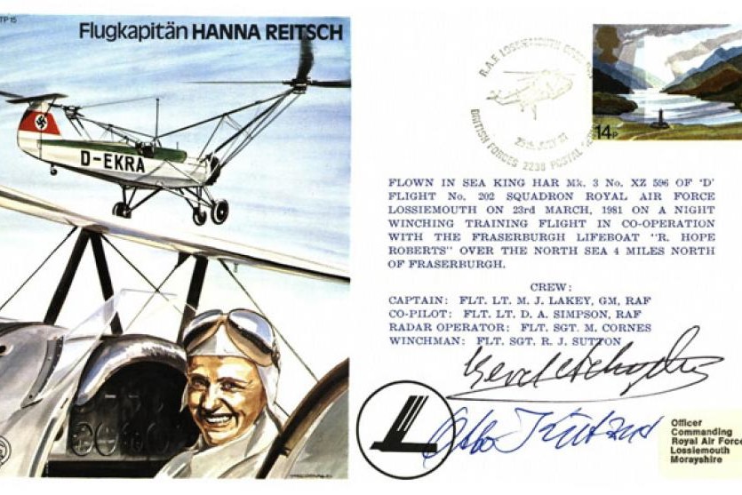 Flugkapitan Hanna Reitsch the Test Pilot cover Sgd Gerd Achgelis and O Kutzner