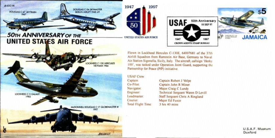 50th Anniversary of the USAF cover
