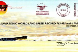 Supersonic World Land Speed Record 1997 Cover Signed Tony Theobald