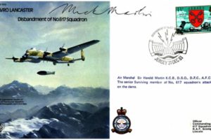 Avro Lancaster cover Signed Dambuster Mick Martin Mohne