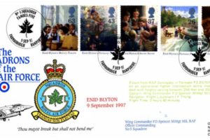 V Squadron FDC Signed by WC P D Spencer the OC of 5 Squadron