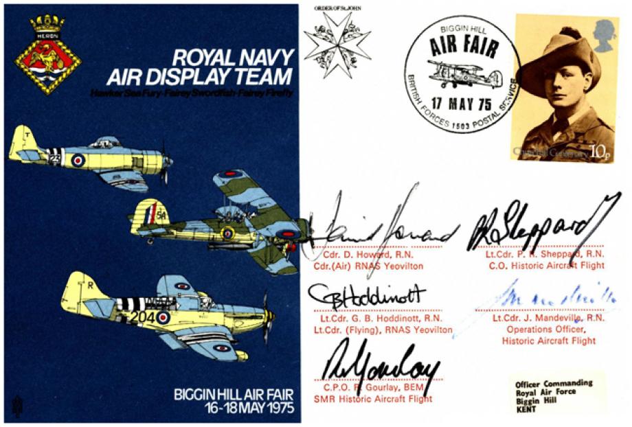 Royal Navy Air Display Team cover Sgd 5 Dignatories