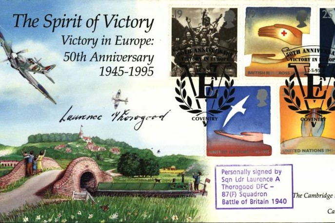 Spirit of Victory cover Sgd L A Thorogood a BoB Pilot 87 Sq