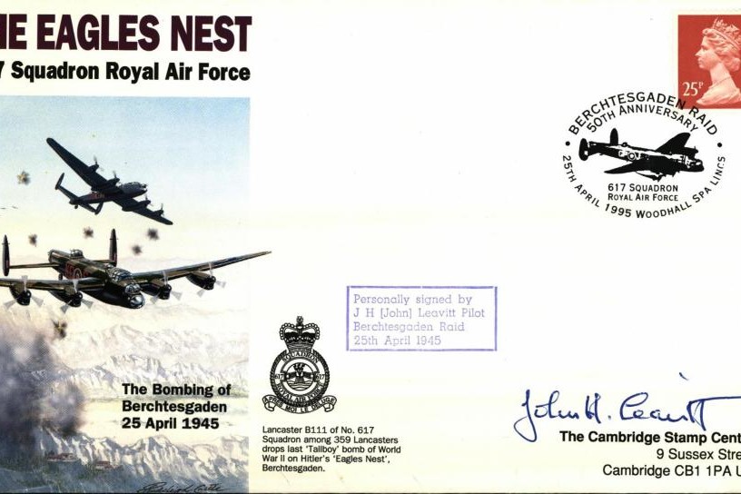 Dambusters 617 Squadron Cover Signed John Leavitt Eagles Nest