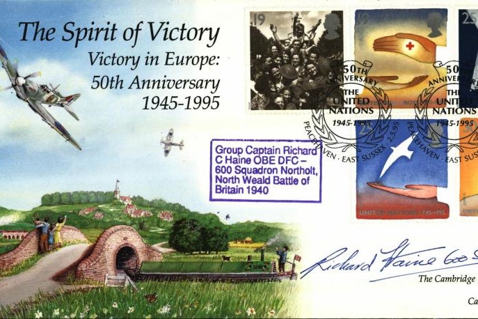 Spirit of Victory cover Sgd R C Haine a BoB Pilot 600 Sq