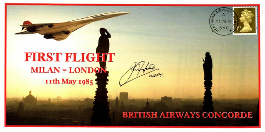 Concorde cover Milan-London Sgd John Hirst