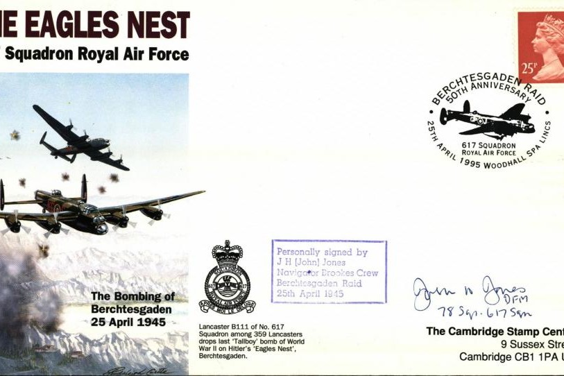 Dambusters 617 Squadron Cover Signed J H Jones Eagles Nest