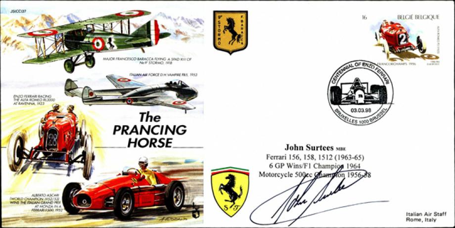 Prancing Horse 1997 cover Sgd John Surtees