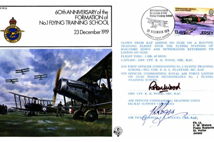 No 1 Flying Training School cover Sgd Wood and Rogers