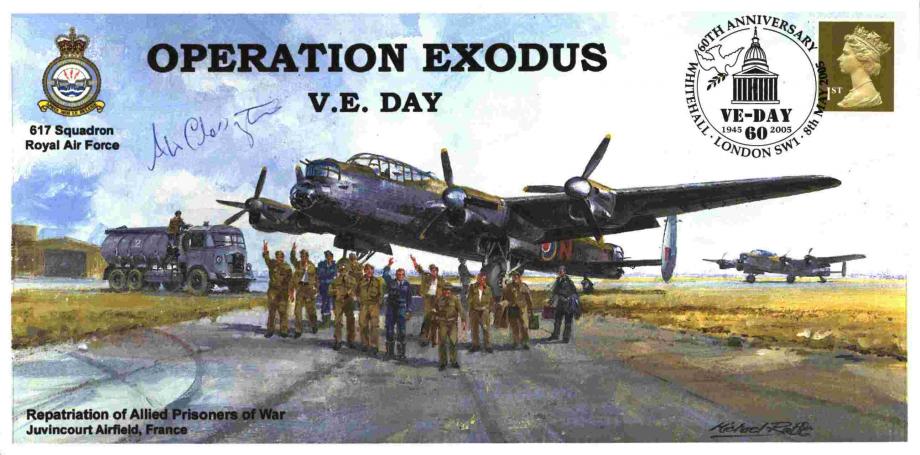 Dambusters 617 Squadron Cover Signed A Cherrington Tirpitz