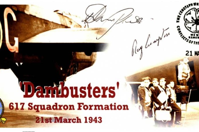 Dambusters 617 Squadron Cover Signed Ray Grayston