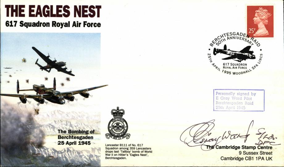 Dambusters 617 Squadron Cover Signed Gray Ward Eagles Nest