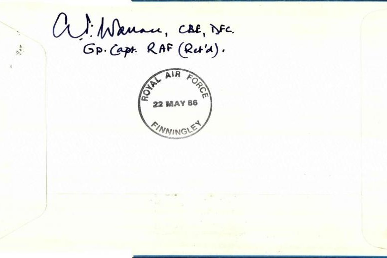 Aircrew Europe Star cover Signed R J Milsom