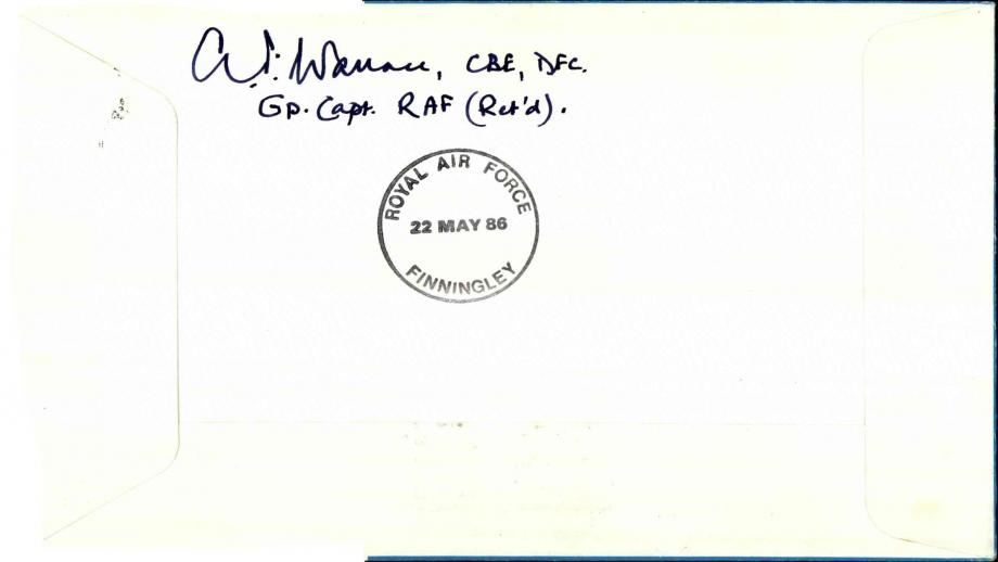 Aircrew Europe Star cover Signed R J Milsom