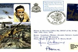 Spitfire Cover Signed By The Pilot And James Pickering A Spitfire BoB Pilot With 145 Squadron