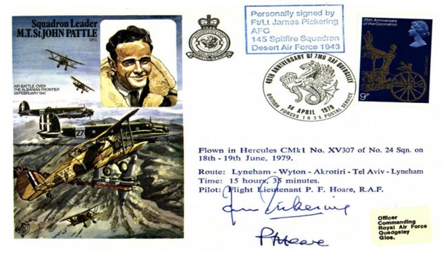 Spitfire Cover Signed By The Pilot And James Pickering A Spitfire BoB Pilot With 145 Squadron