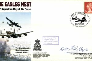 Dambusters 617 Squadron Cover Signed Des Phillips Eagles Nest