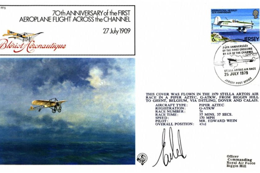 First aeroplane flight across the Channel cover