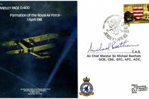 Formation of the RAF cover Signed Sir M Beetham