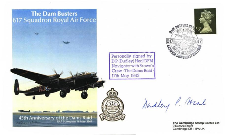 Dambusters 617 Squadron Cover Signed Dudley Heal Chastise