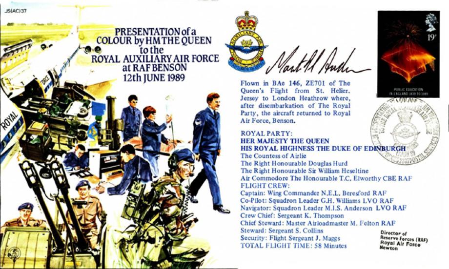 Presentation of a Colour to Royal Auxiliary Air Force