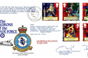 47 Squadron FDC Signed by WC T J Williams the OC of 47 Squadron and the OC of RAF Lyneham